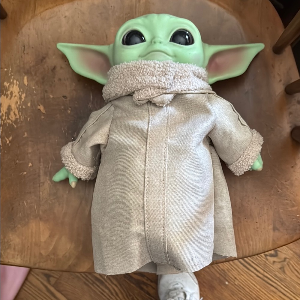 Green Plush Toy with Cream Outfit